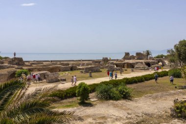Kartaca Roma Hamamı Harabeleri, Tunus, 21 Jun 2019.
