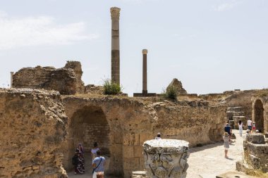 Kartaca Roma Hamamı Harabeleri, Tunus, 21 Jun 2019.