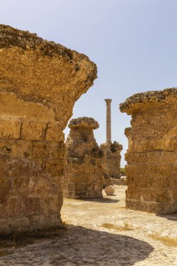 Kartaca Roma Hamamı Harabeleri, Tunus, 21 Jun 2019.