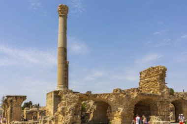 Kartaca Roma Hamamı Harabeleri, Tunus, 21 Jun 2019.