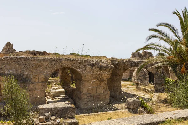 Ruins of the Roman Baths of Carthage, Tunisia, 21 Jun 2019. — Stock Photo, Image