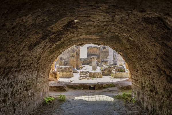 Ruins of the Roman Baths of Carthage, Tunisia, 21 Jun 2019. — Stock Photo, Image