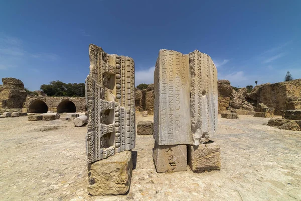 Ruins of the Roman Baths of Carthage, Tunisia, 21 Jun 2019. — Stock Photo, Image