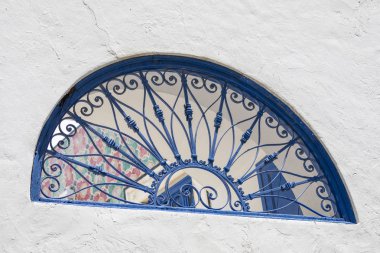 Sidi Bou Said, Tunus - Haziran.06, 2019: Geleneksel w ile Alley