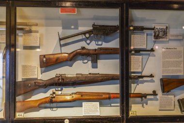 Oxford - İngiltere, 21 Ağustos 2019: Ünlü Oxford Üniversitesi Müzesi 