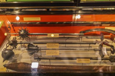 Oxford - İngiltere, 21 Ağustos 2019: Ünlü Oxford Üniversitesi Müzesi 