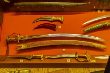 Oxford - İngiltere, 21 Ağustos 2019: Ünlü Oxford Üniversitesi Müzesi 