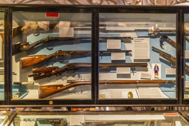 Oxford - İngiltere, 21 Ağustos 2019: Ünlü Oxford Üniversitesi Müzesi 