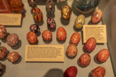 Oxford - İngiltere, 21 Ağustos 2019: Ünlü Oxford Üniversitesi Müzesi 