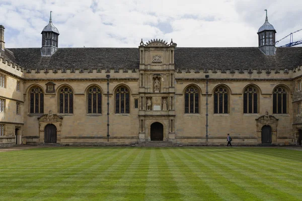 August 21, 2019, city tour in Oxford UK, Oxford colleges and oth — Stock Photo, Image