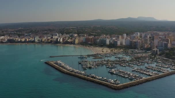 September 2019 Flug Über Palma Mallorca Spanien Luftaufnahmen — Stockvideo