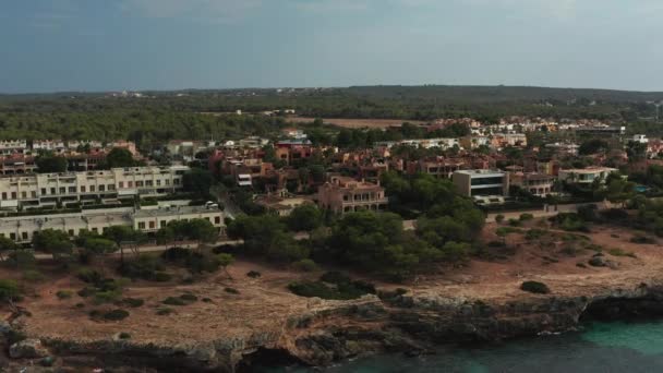 September 2019 Vlieg Boven Palma Mallorca Spanje Luchtbeelden — Stockvideo