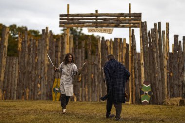 04-Ekim-2019 Ordessos Festivali Tarihi Yeniden Yapılandırma Festivali, Mioveni, Arges, Romanya, Birinci Basım.