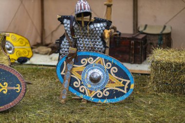 04-Ekim-2019 Ordessos Festivali Tarihi Yeniden Yapılandırma Festivali, Mioveni, Arges, Romanya, Birinci Basım.