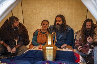 04-Ekim-2019 Ordessos Festivali Tarihi Yeniden Yapılandırma Festivali, Mioveni, Arges, Romanya, Birinci Basım.