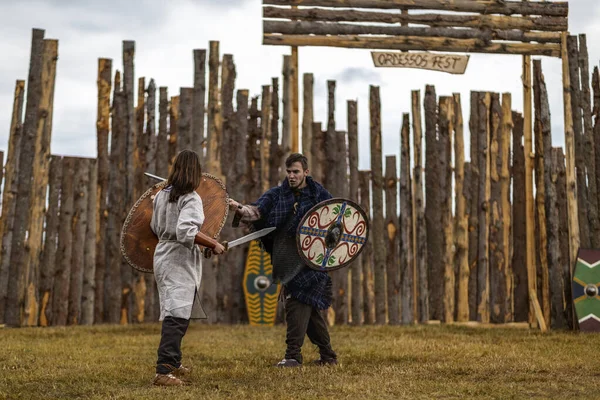 Oktober 2019 Ordessos Fest Historic Reconstruction Festival Mioveni Arges Rumänien — Stockfoto