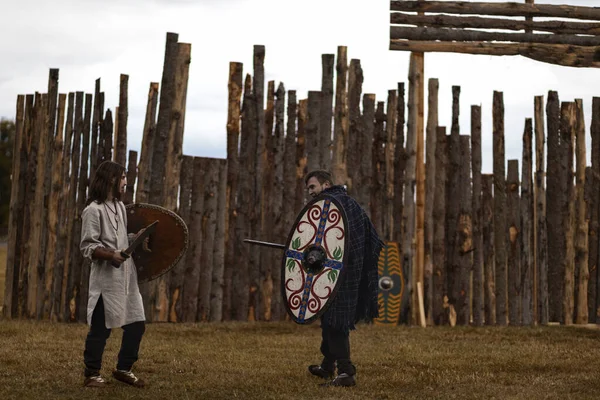 Outubro 2019 Ordessos Fest Festival Reconstrução Histórica Mioveni Arges Romênia — Fotografia de Stock