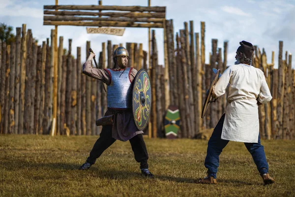 Ekim 2019 Ordessos Festivali Tarihi Yeniden Yapılandırma Festivali Mioveni Arges — Stok fotoğraf