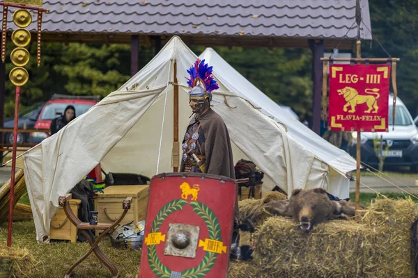 Oktober 2019 Ordessos Fest Historisch Wederopbouwfestival Mioveni Arges Roemenië Eerste — Stockfoto