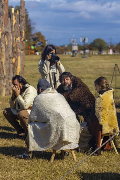 Ekim 2019 Ordessos Festivali Tarihi Yeniden Yapılandırma Festivali Mioveni Arges — Stok fotoğraf