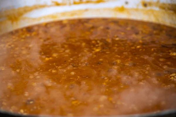 Fotos con comida de un festival rumano de comida callejera — Foto de Stock