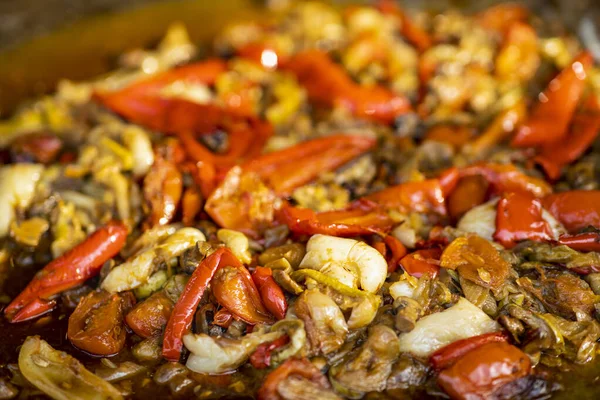 Pictures with Food from a Romanian street food festival — Stock Photo, Image