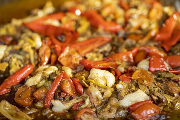 Pictures with Food from a Romanian street food festival — Stock Photo, Image