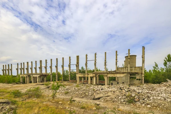 Bouw Van Een Industriecomplex Verval — Stockfoto