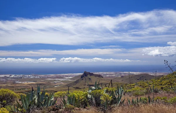 Gran Canaria May View Ocean Hiking Path Temisas Aguimes Volcanic — Stock Photo, Image