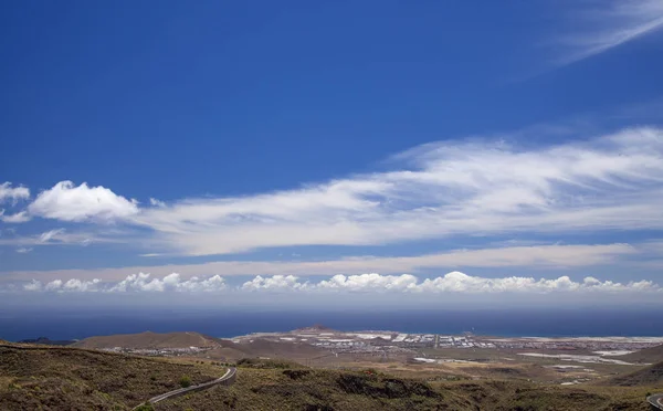 Gran Canaria Maj Utsikt Mot Havet Från Vandringsled Temisas Aguimes — Stockfoto