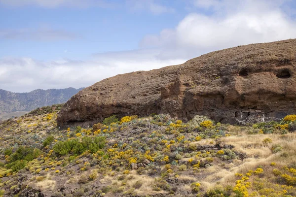 Gran Canaria Maj Montains Den Centrala Delen Naturliga Grottor Används — Stockfoto