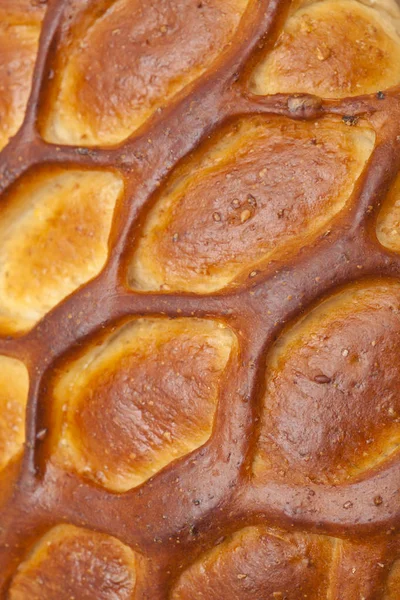 Backgroud Pane Con Tocco Miele Fatto Varietà Selvatica Grano Triticum — Foto Stock