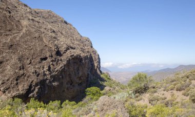 Gran Canaria, Mayıs, rota Candelilla - El Marrubio, hiking Barranco de la Soria Vadisi hor