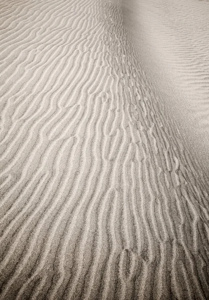 Sand Und Windmuster Auf Der Dünenoberfläche Das Sandkornmuster Besteht Aus — Stockfoto