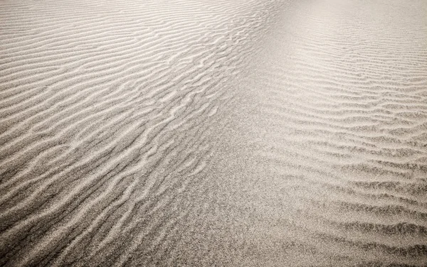 Modèles Sable Vent Sur Surface Des Dunes Motif Est Formé — Photo