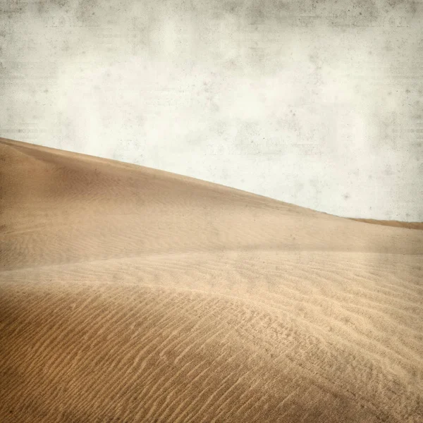 Textured Old Paper Background Dunes Gran Canaria — Stock Photo, Image