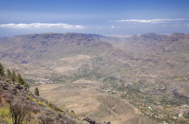 Gran Canaria, Haziran, Caldera de Tirajana manzaralı