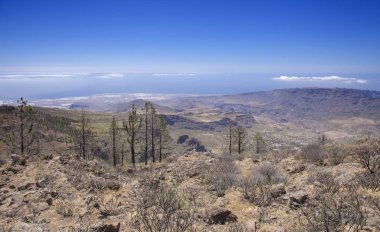 Gran Canaria, Haziran, Caldera de Tirajana manzaralı