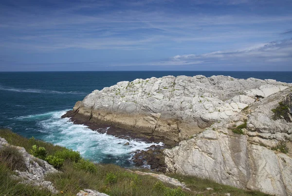 Cantabria Coastal Landscape Isla Virgen Mar — Stock Photo, Image