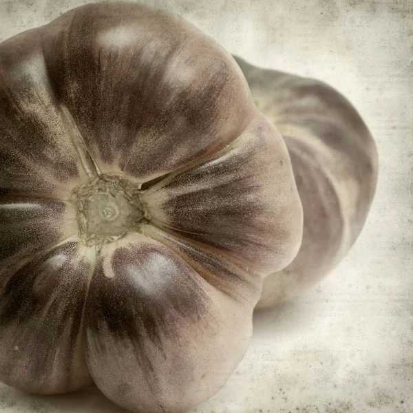 Fondo Papel Viejo Texturizado Con Tomates Azules —  Fotos de Stock