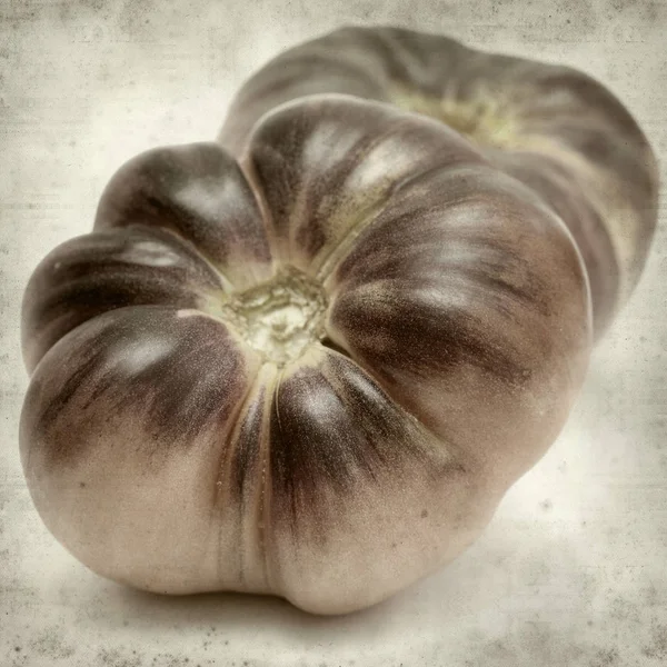 Fondo Papel Viejo Texturizado Con Tomates Azules — Foto de Stock