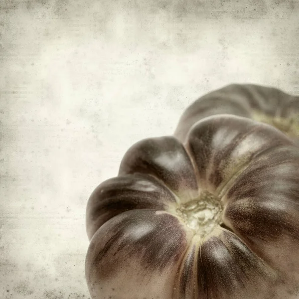 Vieux Fond Papier Texturé Avec Tomates Bleues — Photo