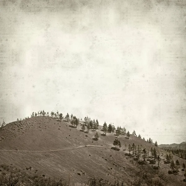 Texturou Staré Papírové Pozadí Gran Canaria Krajina — Stock fotografie