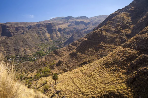Gran Canaria October Landscapes Valley Agaete Hiking Route San Pedro — Stock Photo, Image