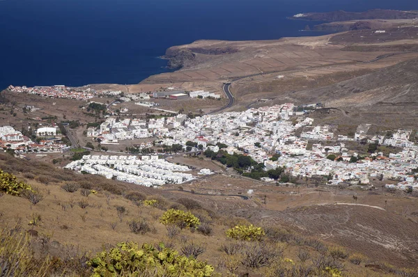 Gran Canaria Octubre Paisajes Del Valle Agaete Pueblo Agaete Desde —  Fotos de Stock