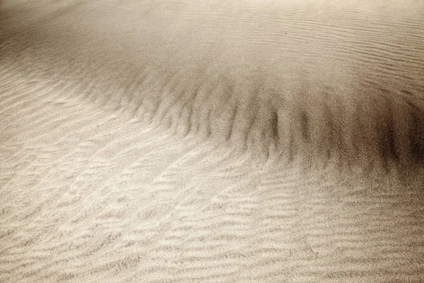 Sable Configuration Vent Surface Des Dunes Sable Volant Par Vent — Photo