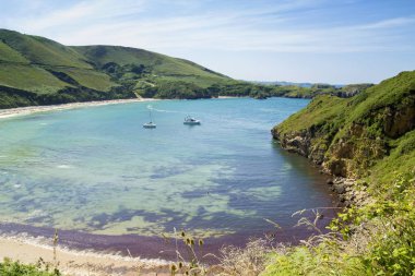 Playa de Torimbia, nın en iyi çıplaklar plajlarından birinde Asturias, İspanya