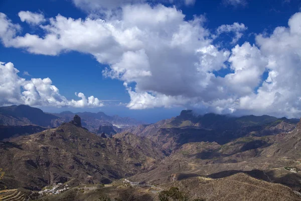 Gran Canaria Ekim Las Huelva Daki Adanın Yüksek Alanları Görüntülemek — Stok fotoğraf