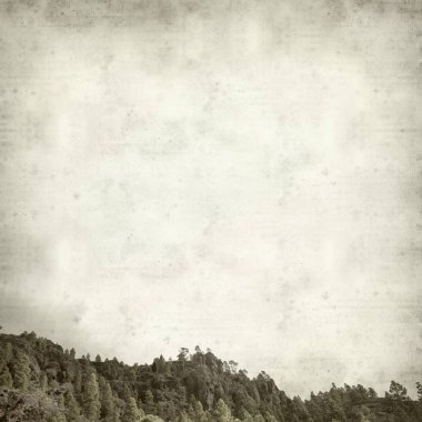 Gran Canaria Manzara Doğa Parkı Tamadaba ile dokulu eski Kağıt arka plan