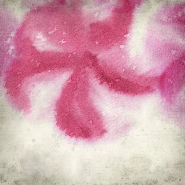 Teksturowanej Tło Stary Prosty Kwiaty Akwarela — Zdjęcie stockowe